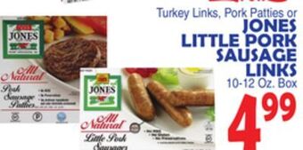 Bravo Supermarkets Jones little pork sausage links offer