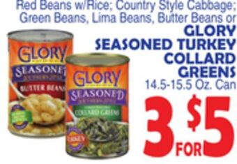 Bravo Supermarkets Glory seasoned turkey collard greens offer
