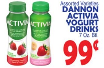 Bravo Supermarkets Dannon activia yogurt drinks offer