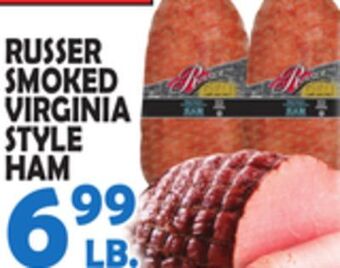 Bravo Supermarkets Russer smoked virginia style ham offer