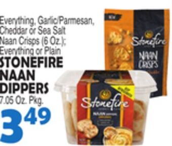 Bravo Supermarkets Stonefire naan naan dippers, 7.05 oz. pkg. offer