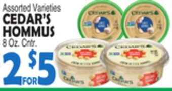 Bravo Supermarkets Cedar's hommus offer
