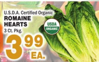 Bravo Supermarkets Romaine hearts offer