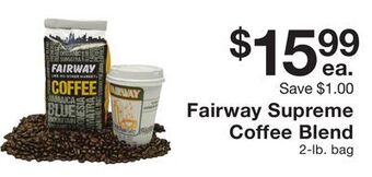 Fairway Store Market Fairway supreme coffee blend offer
