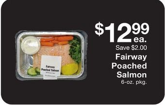 Fairway Store Market Fairway poached salmon offer