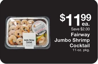 Fairway Store Market Fairway jumbo shrimp cocktail offer