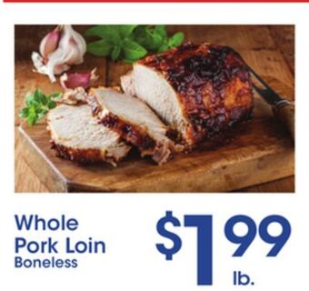 Price Rite Whole pork loin offer