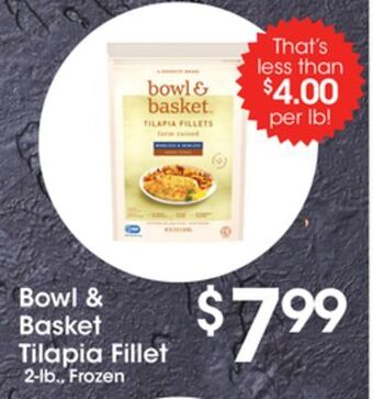 Price Rite Bowl & basket tilapia fillet offer