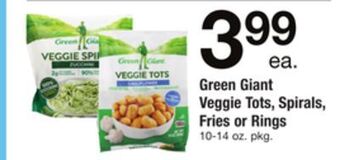 ACME Green giant veggie tots, spirals, fries or rings offer