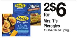 ACME Mrs. t's pierogies offer