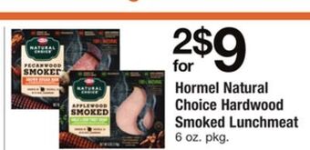 ACME Hormel natural choice hardwood smoked lunchmeat offer