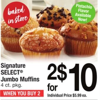 ACME Signature select® jumbo muffins offer
