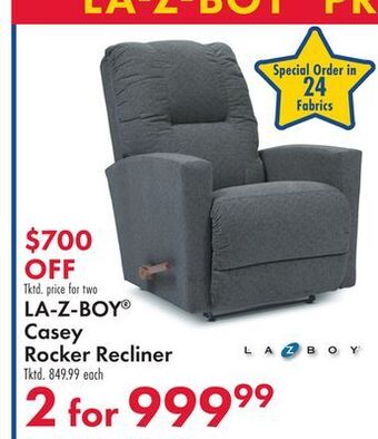 Boscov's La-z-boy® casey rocker recliner offer