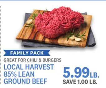 Kings Food Markets Local harvest 85% lean ground beef offer
