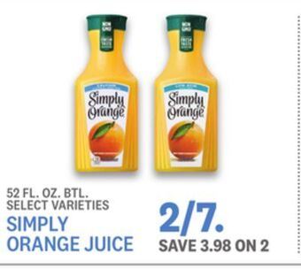 Kings Food Markets Simply orange juice offer