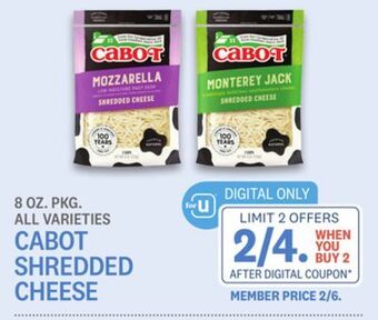 Kings Food Markets Cabot shredded cheese offer