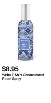 Bath & Body Works White t-shirt concentrated room spray offer
