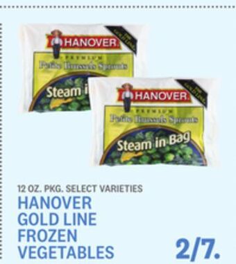 Kings Food Markets Hanover gold line frozen vegetables offer