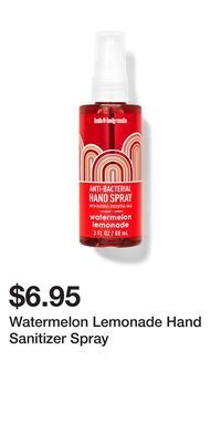 Bath & Body Works Watermelon lemonade hand sanitizer spray offer
