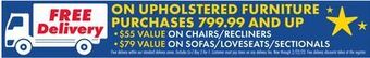 Boscov's Upholstered furniture offer