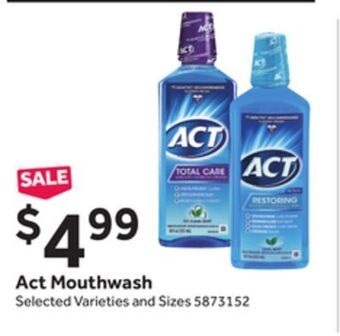 Stop&Shop Act mouthwash offer