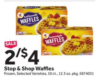 Stop&Shop Stop & shop waffles offer