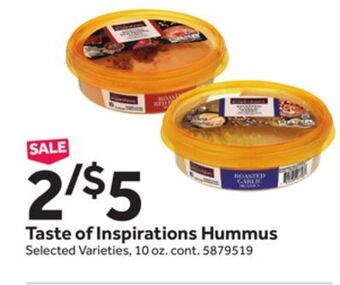 Stop&Shop Taste of inspirations hummus offer