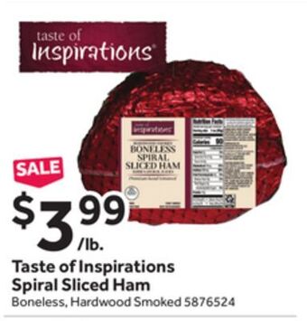Stop&Shop Taste of inspirations spiral sliced ham offer