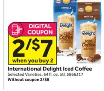 Stop&Shop International delight iced coffee offer