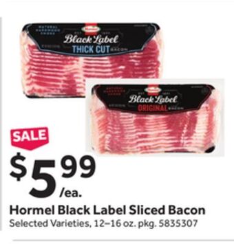 Stop&Shop Hormel black label sliced bacon offer