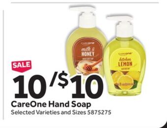 Stop&Shop Careone hand soap offer
