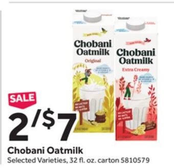 Stop&Shop Chobani oatmilk offer