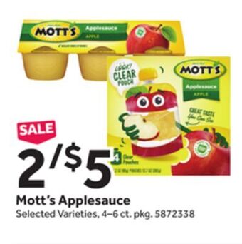 Stop&Shop Mott's applesauce offer