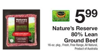 The Fresh Grocer 80% lean ground beef offer