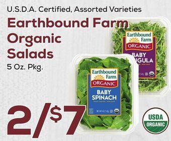 DeCicco & Sons Earthbound farm organic salads offer
