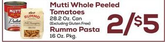 DeCicco & Sons Mutti whole peeled tomatoes offer