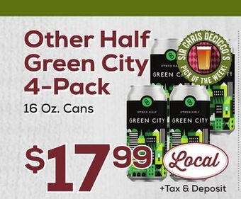 DeCicco & Sons Other half green city 4-pack offer