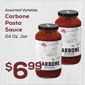 DeCicco & Sons Carbone pasta sauce offer