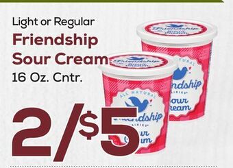 DeCicco & Sons Friendship sour cream offer