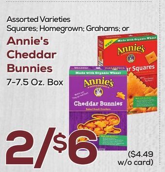 DeCicco & Sons Annie's cheddar bunnies offer