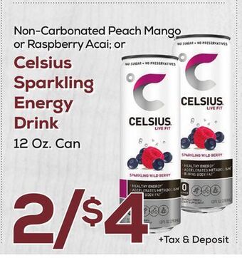 DeCicco & Sons Celsius sparkling energy drink offer