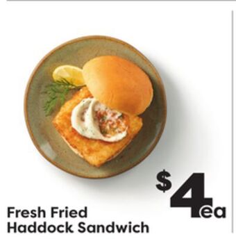 Weis Markets Fried haddock sandwich offer
