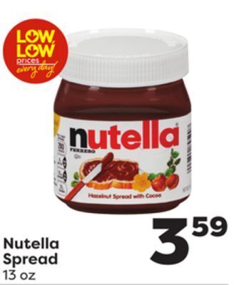 Weis Markets Nutella spread offer