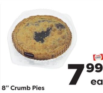 Weis Markets 8" crumb pies offer