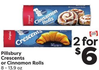 Weis Markets Pillsbury crescents or cinnamon rolls offer