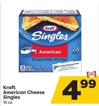 Weis Markets Kraft american cheese singles offer