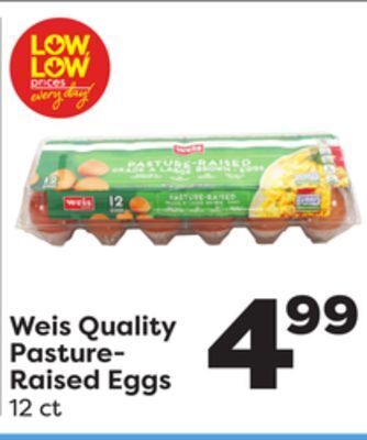 Weis Markets Weis quality pasture-raised eggs offer