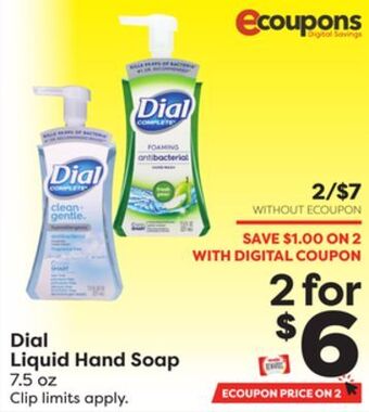 Weis Markets Dial liquid hand soap offer
