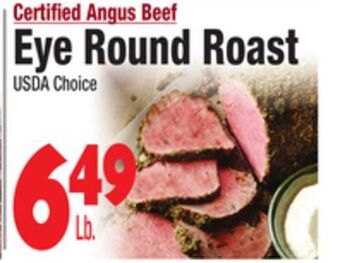 King Kullen Eye round roast offer
