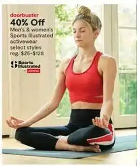 JC Penney Men's & women's sports illustrated activewear select styles offer